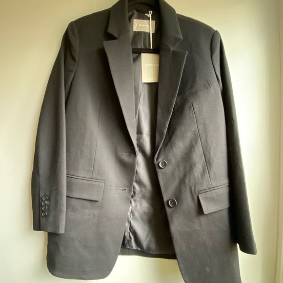 Everlane Oversized Black Blazer size 0 - Picture 1 of 5